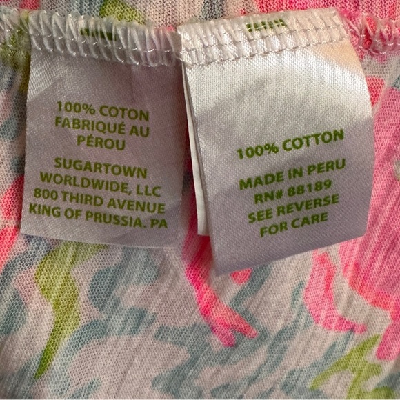 Lilly Pulitzer Gigi V-neck Tank Top In Lobstah Roll, Size XS - Picture 7 of 7